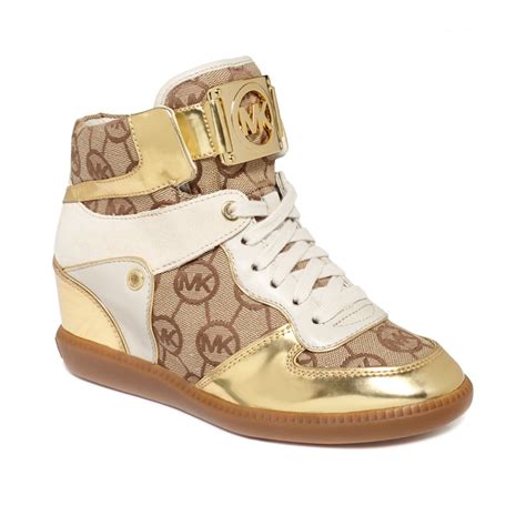 michael kors schuhe nikko|Michael Michael Kors Women's Nikko High Top Nickel 8.5 M.